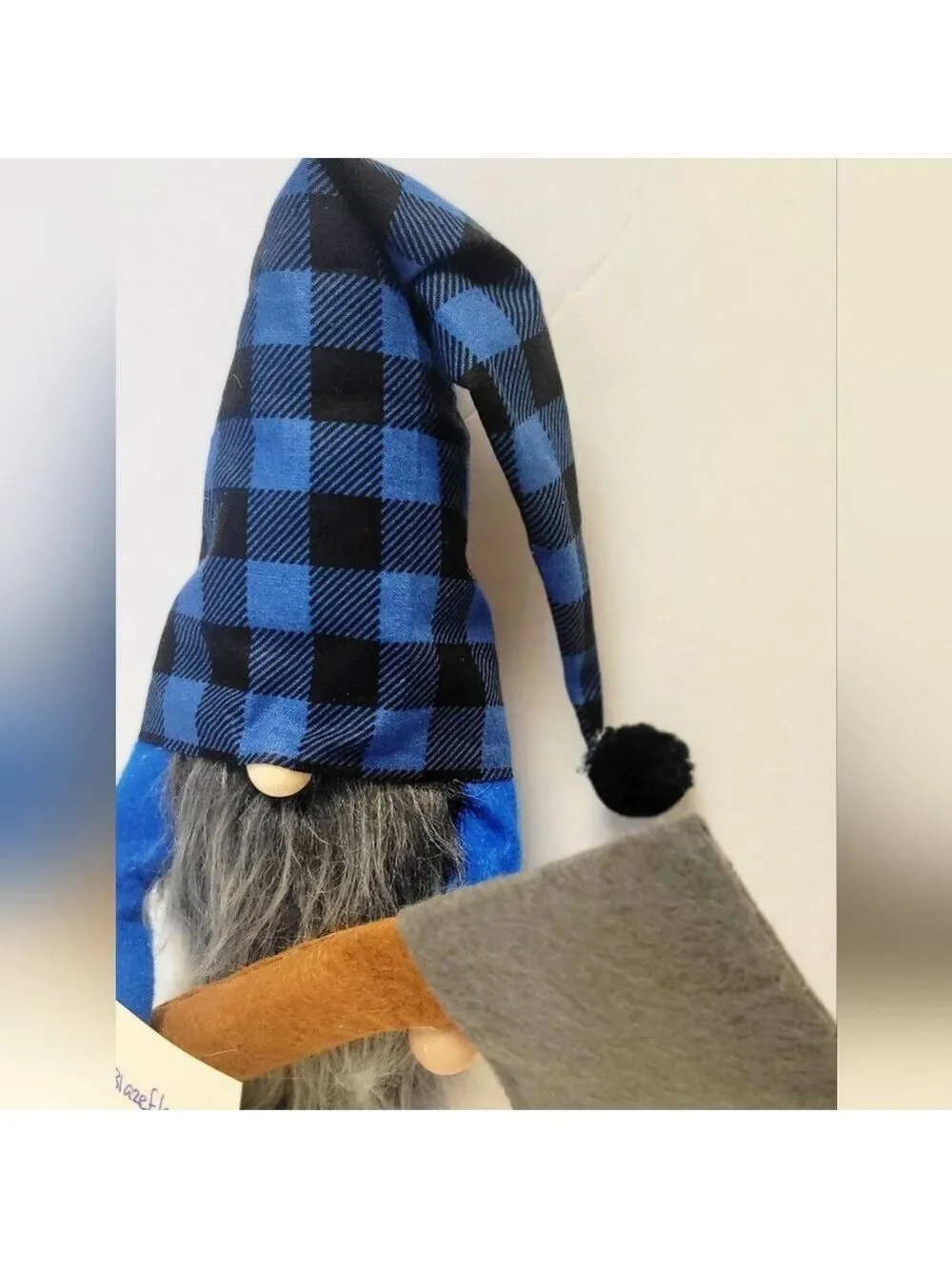 Hatchet Outdoorsman Logger Gnome Shelf Sitter Custom